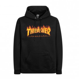 Sweat TRASHER noir flamme
