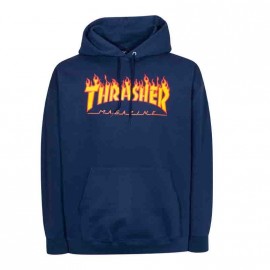 Sweat TRASHER bleu flamme