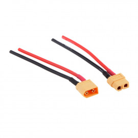Conncecteur XT60 Mâle et femelle câble 10cm
