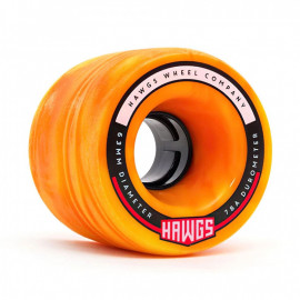 HAWGS WHEELS (JEU DE 4) 63MM FATTY 78A ORANGE